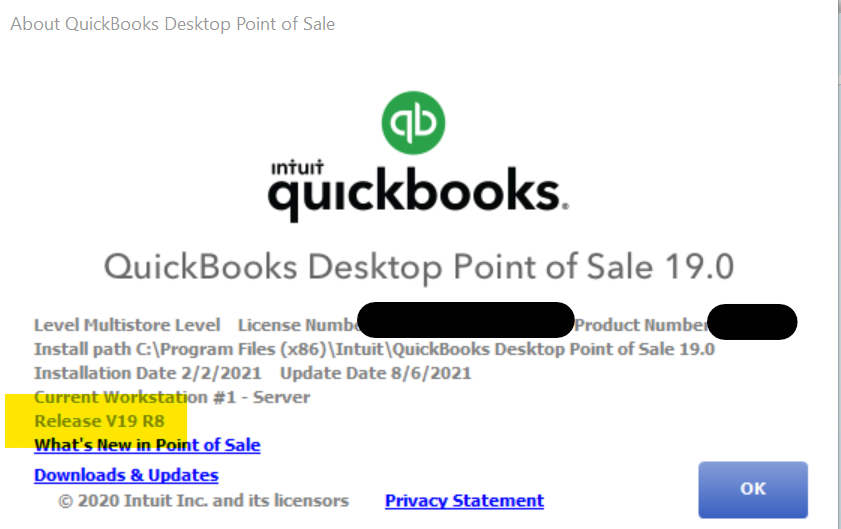 QuickBooks Point of Sale v19 R9 Updater